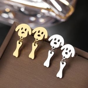 Dog with Bone Charm Earrings!